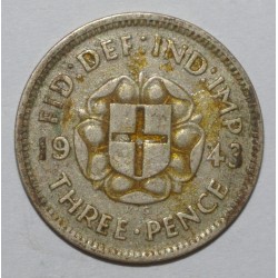 GROSSBRITANNIEN - KM 848 - 3 PENCE 1943 - George VI