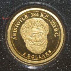 COOKINSELN - KM 1526 - 5 DOLLAR 2008 - GOLD - Aristoteles