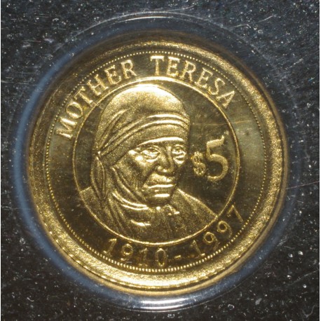 NAURU - 5 DOLLARS 2010 - OR - MERE THERESA - BELLE EPREUVE