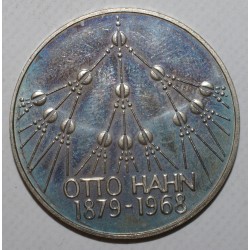GERMANY - KM 151 - 5 MARK 1979 G - Karlsruhe - 100 years since the birth of chemist Otto Hahn