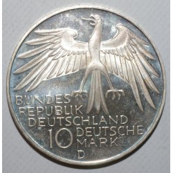 GERMANY - KM 133 - 10 MARK 1972 D - Munich Olympic Games - Stadium