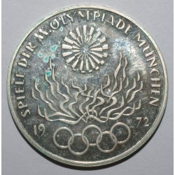 DEUTSCHLAND - KM 135 - 10 MARK 1972 G - Karlsruhe - München Olympische Spiele - Flamme