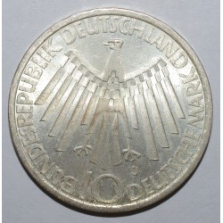 GERMANY - KM 134 - 10 MARK 1972 J - Hamburg - Munich Olympic Games