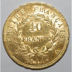 GADOURY 1084 - 40 FRANCS 1811 A - Paris - TYPE REVERS EMPIRE - OR - KM 696