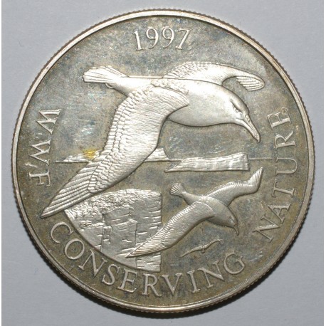 FALKLAND ISLANDS - KM 59a - 50 PENCE 1997 - WWF - ALBATROS