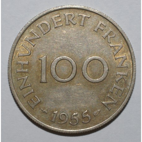 DEUTSCHLAND - SAAR - KM 4 - 100 FRANKEN 1955 DEUTSCHLAND - SAAR - KM 4 - 100 FRANKEN 1955
