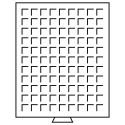 Médailliers MB - Cases carrées de 19 à 270 mm - Format extérieur 236 x 303 x 20 mm