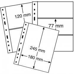 Lot de 10 pages recharges OPTIMA pour billets - OPTIMA 1C, 2C et 3C