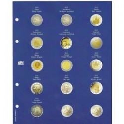 FEUILLE "TOPSET" POUR LES 2 EUROS 2013 SOUS CAPSULES 1ERE PARTIE - REF 7302-12/SAFE