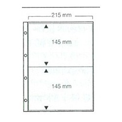 15 FEUILLES 2 POCHES POUR ALBUM CARTES POSTALES 7920/SAFE - REF 5477/SAFE