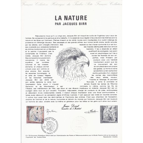 75 - PARIS - TIMBRE 1.70 FRANCS - 07/01/1978 - LA NATURE PAR JACQUES BIRR