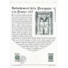 21 - DIJON - TIMBRE 1.25 FRANC - 2/07/1977 - RATTACHEMENT DE LA BOURGOGNE A LA FRANCE 1477