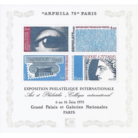 Y&T 7 - 75 - PARIS - 1975 - BLOC 4 TIMBRES "ARPHILA 75" - EXPOSITION PHILATELIQUE INTERNATIONALE