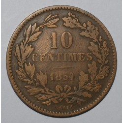 LUXEMBOURG - KM 23.1 - 10 CENTIMES 1854