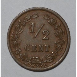 PAYS BAS - KM 109 - 1/2 CENT 1900