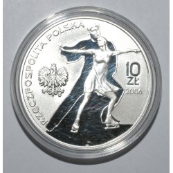 POLOGNE - Y 556 - 10 ZLOTYCH 2006 - J.O. TURIN - PATINAGE ARTISTIQUE