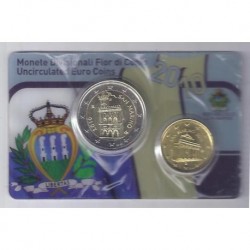 SAINT-MARIN - MINI KIT EURO BU 2010 - 2 PIECES 10 CT + 2 