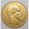 GADOURY 1111 - 50 FRANCS 1856 A - OR - NAPOLEON III - TETE NUE - TTB +