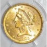 VEREINIGTE STAATEN - KM 101 - 5 DOLLAR 1905 - LIBERTY - GOLD - PCGS MS 63