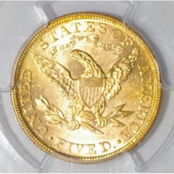 UNITED STATES - KM 101 - 5 DOLLARS 1905 - LIBERTY - GOLD - PCGS MS 63