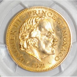 MONACO - 5 FRANCS 1971 - OR - FDC 66 - GradÃ© PCGS SP66