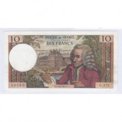 FAY 62/30 - 10 FRANCS VOLTAIRE - 07/12/1967 - PRESQUE SUPERBE - PICK 147