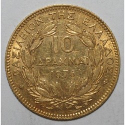 GRIECHENLAND - KM 48 - 10 DRACHME 1876 - GOLD - GEORGE I