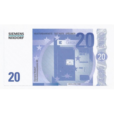 SIEMENS NIXDORF -  20 EUROS - SPECIMEN - NEUF