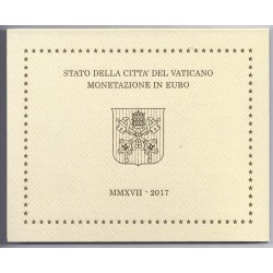 VATICAN - COFFRET EURO BRILLANT UNIVERSEL  2017 - 8 PIECES (3.88 euros)