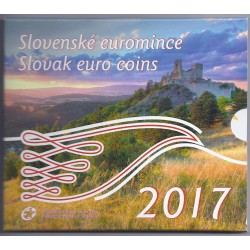 SLOVAQUIE - COFFRET EURO BRILLANT UNIVERSEL 2017 - 8 PIECES (3.88 euros)