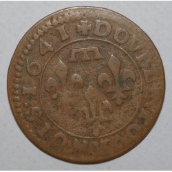 01 - AIN - DOMBES - DOUBLE TOURNOIS 1641 - GASTON ( 1627-1650 ) - TB A TB+