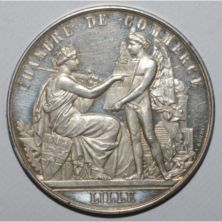 MEDAILLE - CHAMBRE DE COMMERCE DE LILLE - CORNE - TTB+