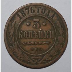 RUSSIE - KM 11.2 - 3 KOPEKS 1876 CMb