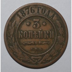 RUSSLAND - KM 11.2 - 3 KOPEK 1876 CMb