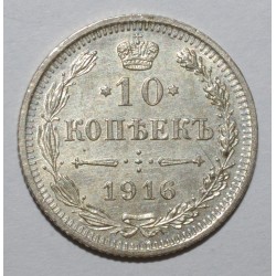 RUSSIE - Y 20a3 - 10 KOPEKS 1916 BC