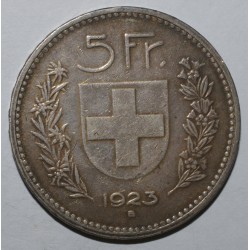 SWITZERLAND - KM 37 - 5 FRANCS 1923 B - Bern