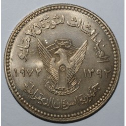 SUDAN - KM 56 - 50 QUIRSH 1972 - SMALL DESIGN - 3 years of the May 25 Revolution