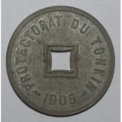 TONKIN - KM 1 - 1/600 PIASTRES 1905 - French protectorate