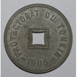 TONKIN - KM 1 - 1/600 PIASTRES 1905 - Protectorat français