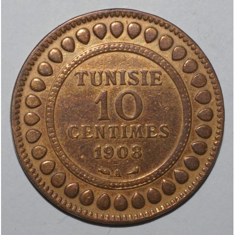 TUNISIE - KM 236 - 10 CENTIMES 1908 A - Paris
