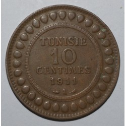 TUNISIE - KM 236 - 10 CENTIMES 1911 A