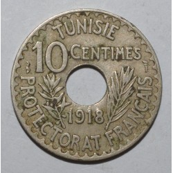 TUNISIE - KM 243 - 10 CENTIMES 1918 - Muhammad al-Nasir