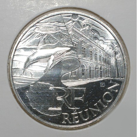 EUROS DES REGIONS - 10 EURO REUNION 2011 - ARGENT - PIECE DE CIRCULATION.