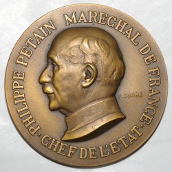 MEDAILLE - A/ PHILIPPE PETAIN MARECHAL DE FRANCE - CHEF DE L'ETAT - SUPERBE
