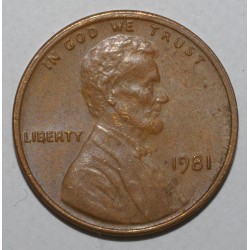 UNITED STATES - KM 201 - 1 CENT 1981 - LINCOLN - MEMORIAL PENNY