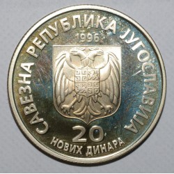 YUGOSLAVIA - KM 169 - 20 NEW DINARS 1996 - NIKOLA TESLA