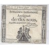 ASSIGNAT DE 10 SOUS - SERIE 452 - 24/10/1792 - DOMAINES NATIONAUX