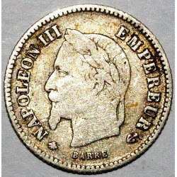 FRANCE - KM 808 - 20 CENTIMES 1867 A Paris TYPE NAPOLEON III