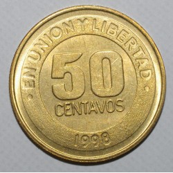 ARGENTINA - KM 121 - 5 CENTAVOS 1997 - 50 years of the right to vote for women