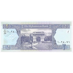 AFGHANISTAN - PICK 65 - 2 AFGHANIS - 2002 (SH 1381) - NEUF